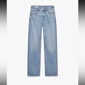 Zara TRF High Waist Straight Leg Jeans